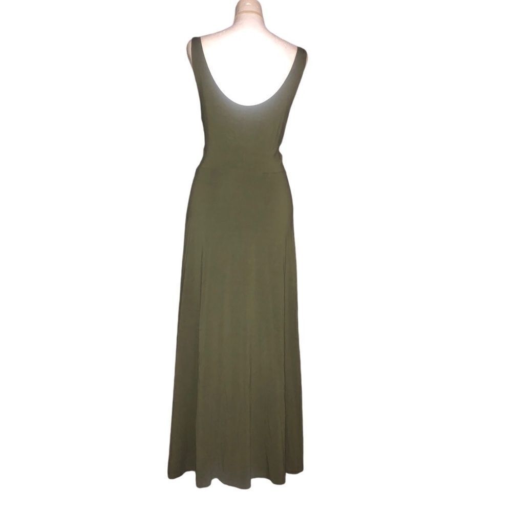 LOFT Olive Green Maxi Dress